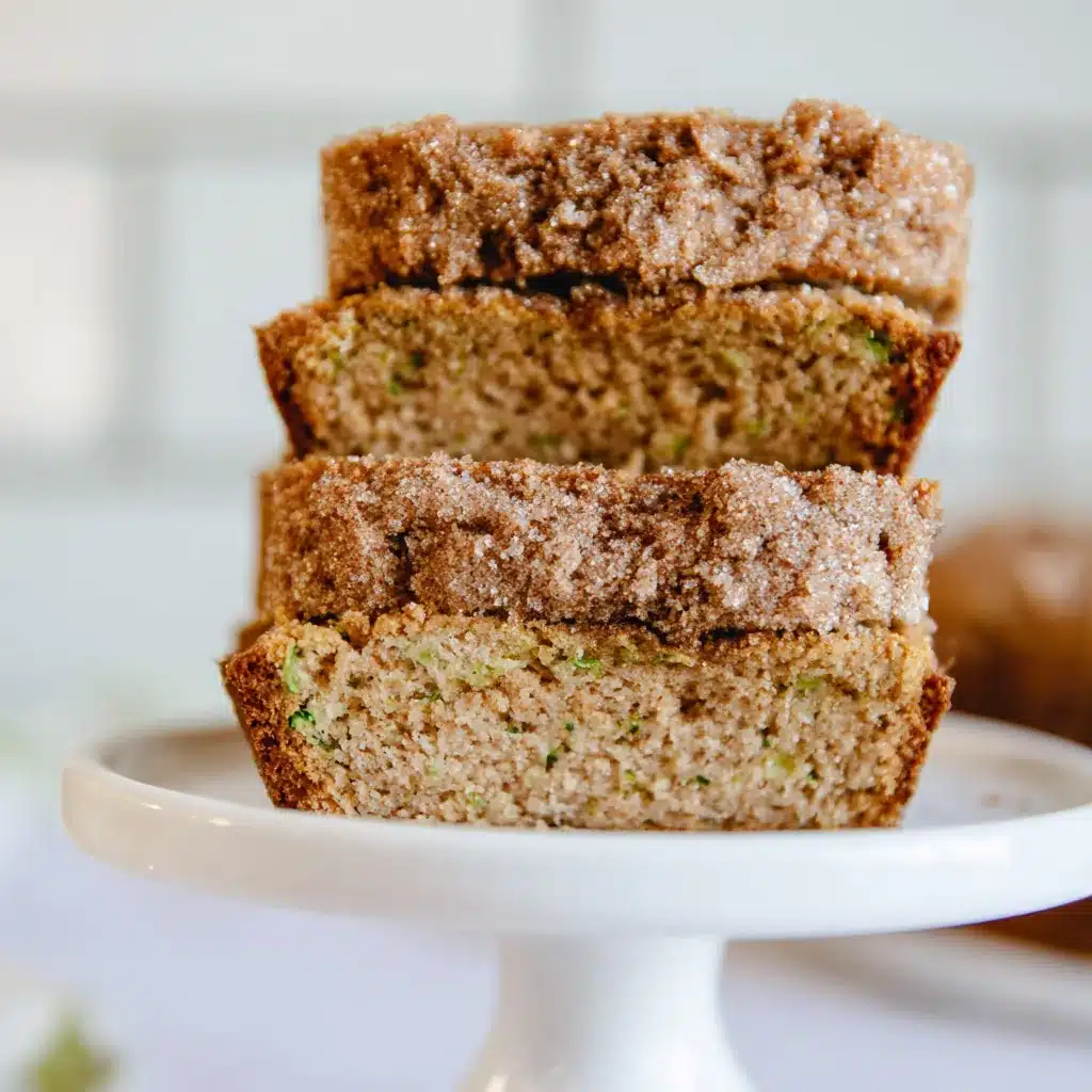 Snickerdoodle Zucchini Bread with Cinnamon Sugar Topping 4 Snickerdoodle Zucchini Bread