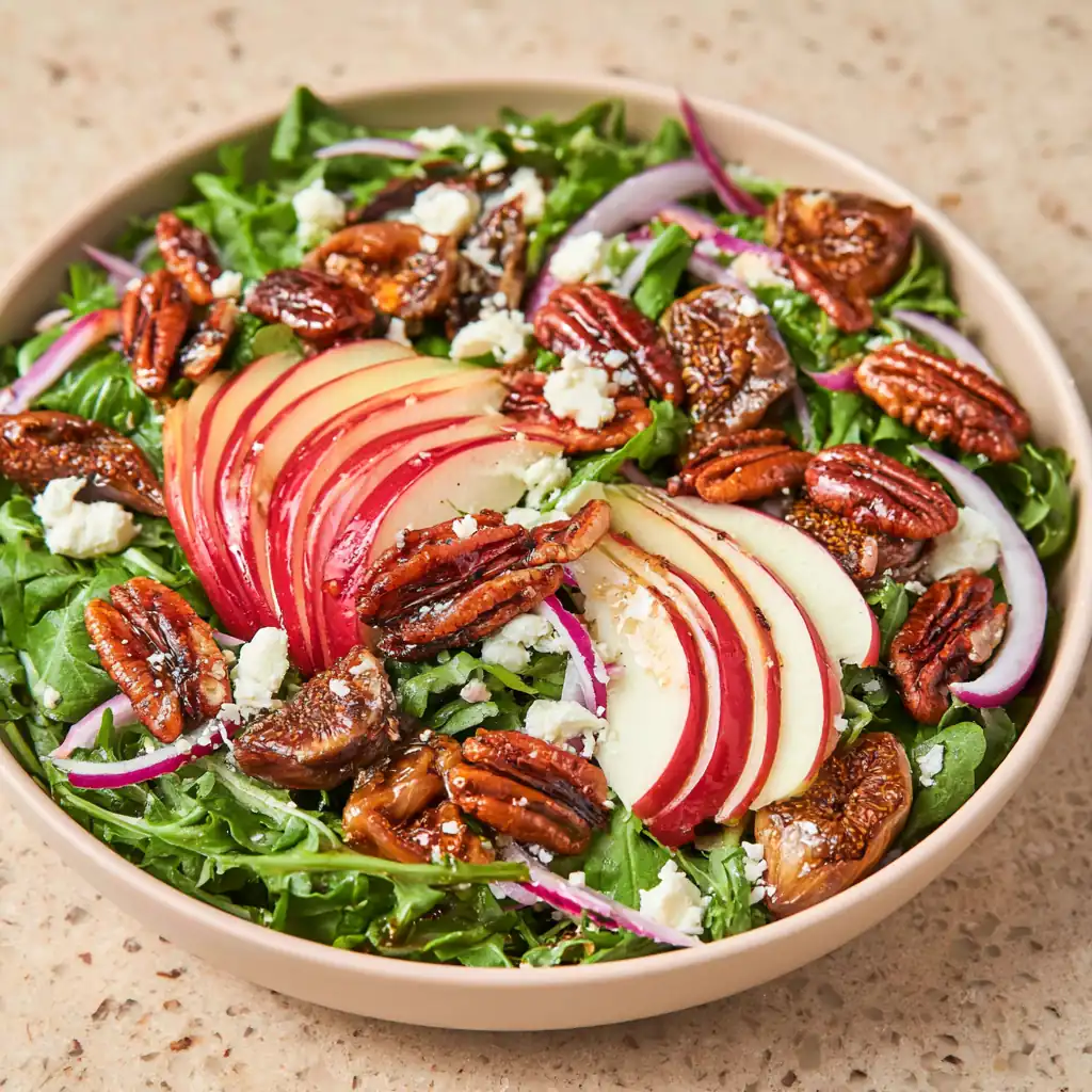 Apple Arugula Salad With Maple Pecans 5 Apple Arugula Salad