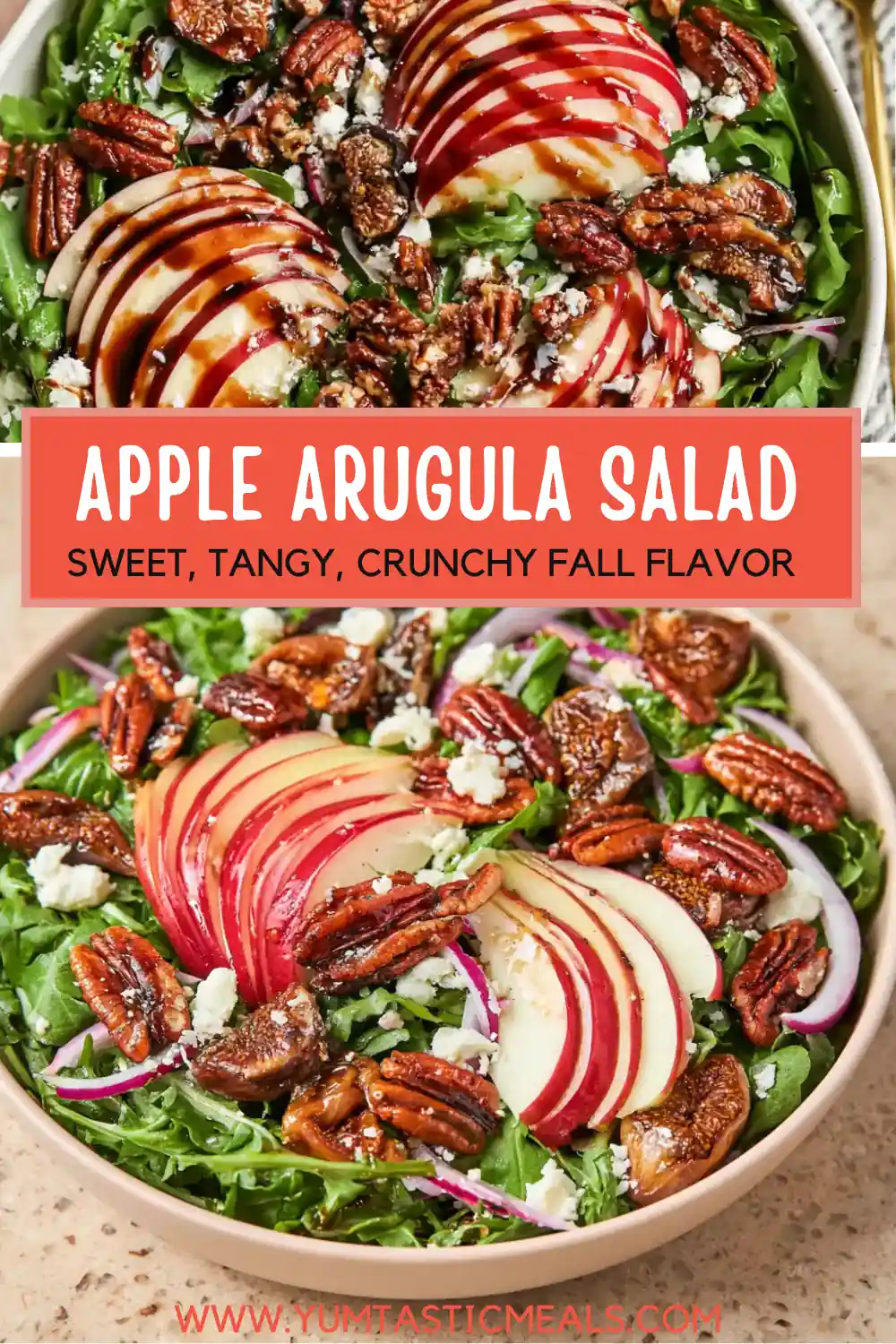 Apple Arugula Salad With Maple Pecans 6 Apple Arugula Salad