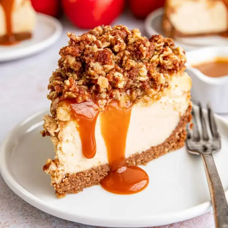 Apple Crisp Cheesecake