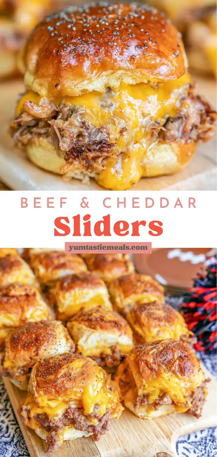 Beef and Cheddar Sliders for Easy Game Day Sharing 6 Beef and Cheddar Sliders
