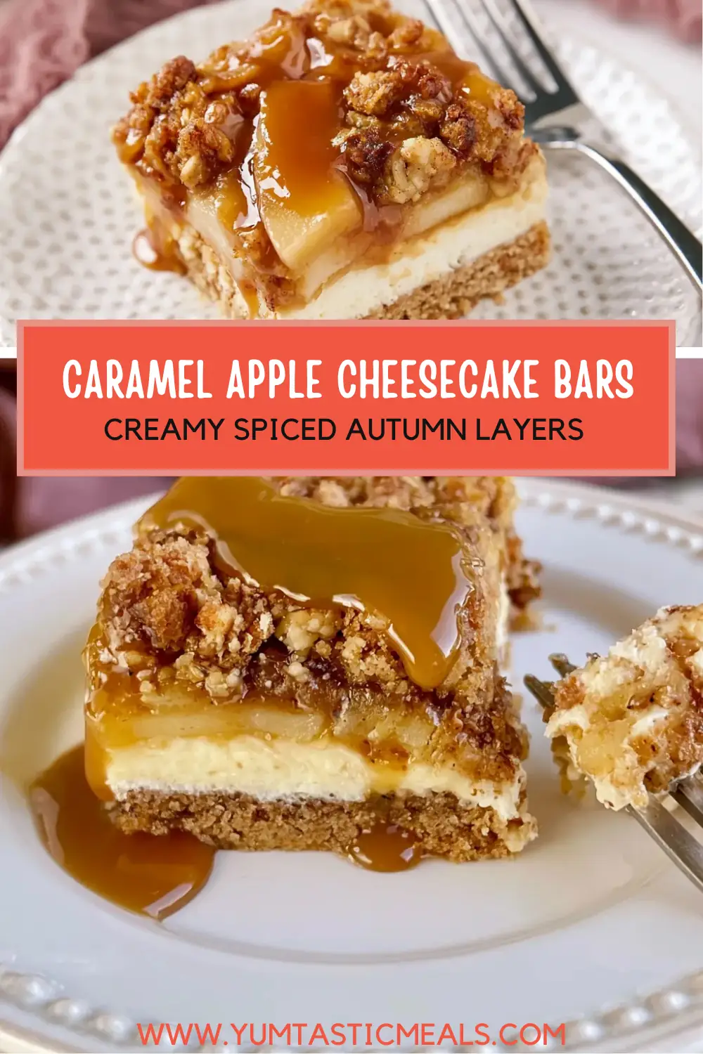 Caramel Apple Cheesecake Bars: Easy Fall Dessert Everyone Will Love 6 Caramel Apple Cheesecake Bars