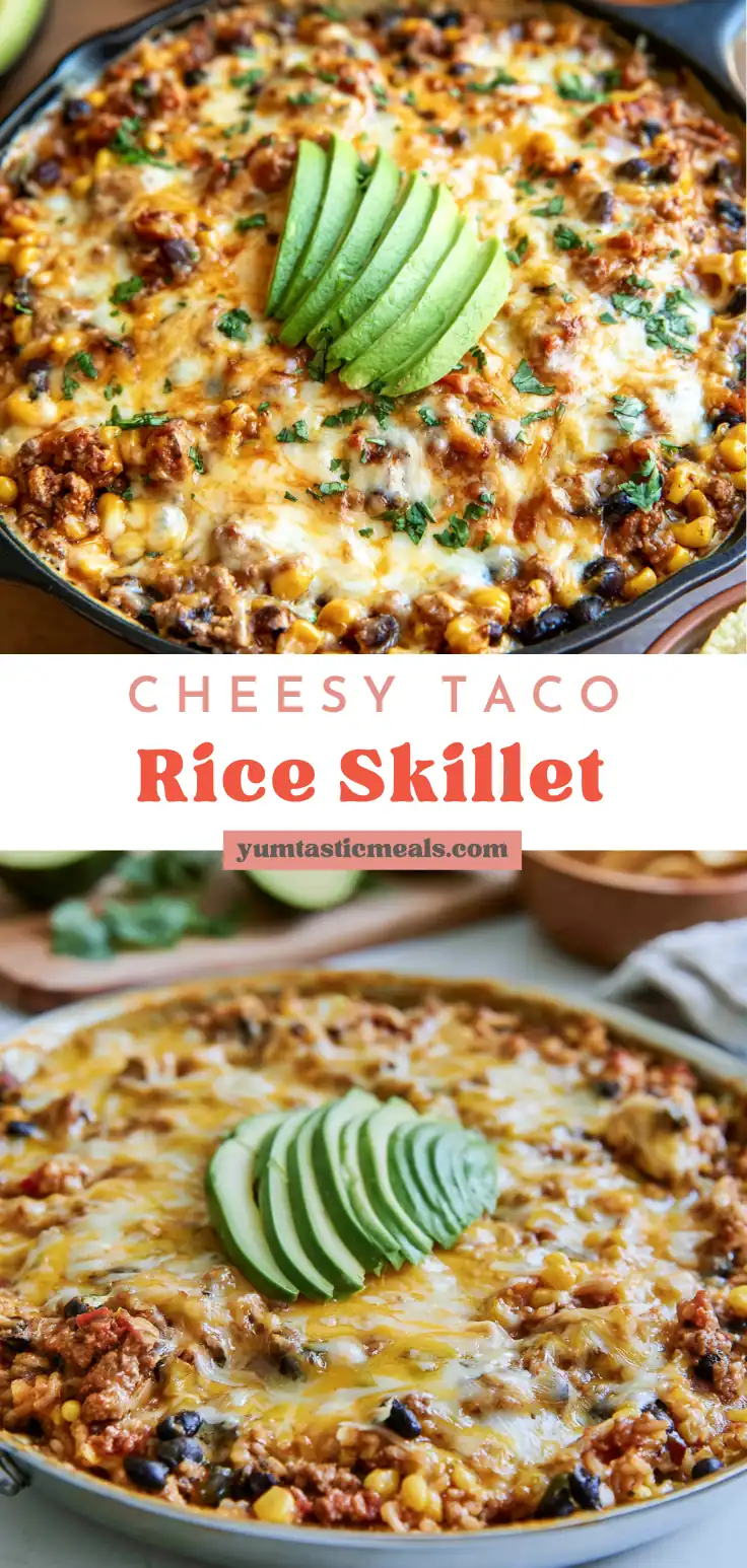Cheesy Taco Rice Skillet