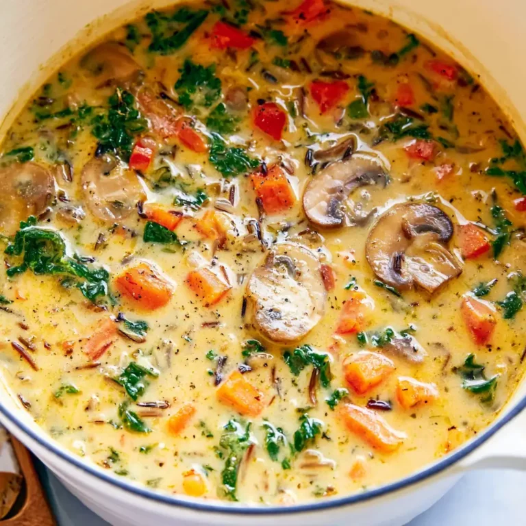 Cozy Autumn Wild Rice Soup