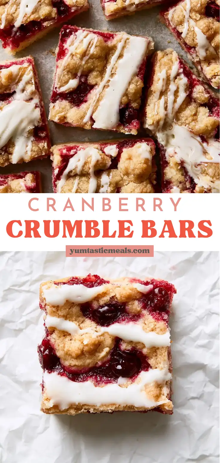Cranberry Crumble Bars