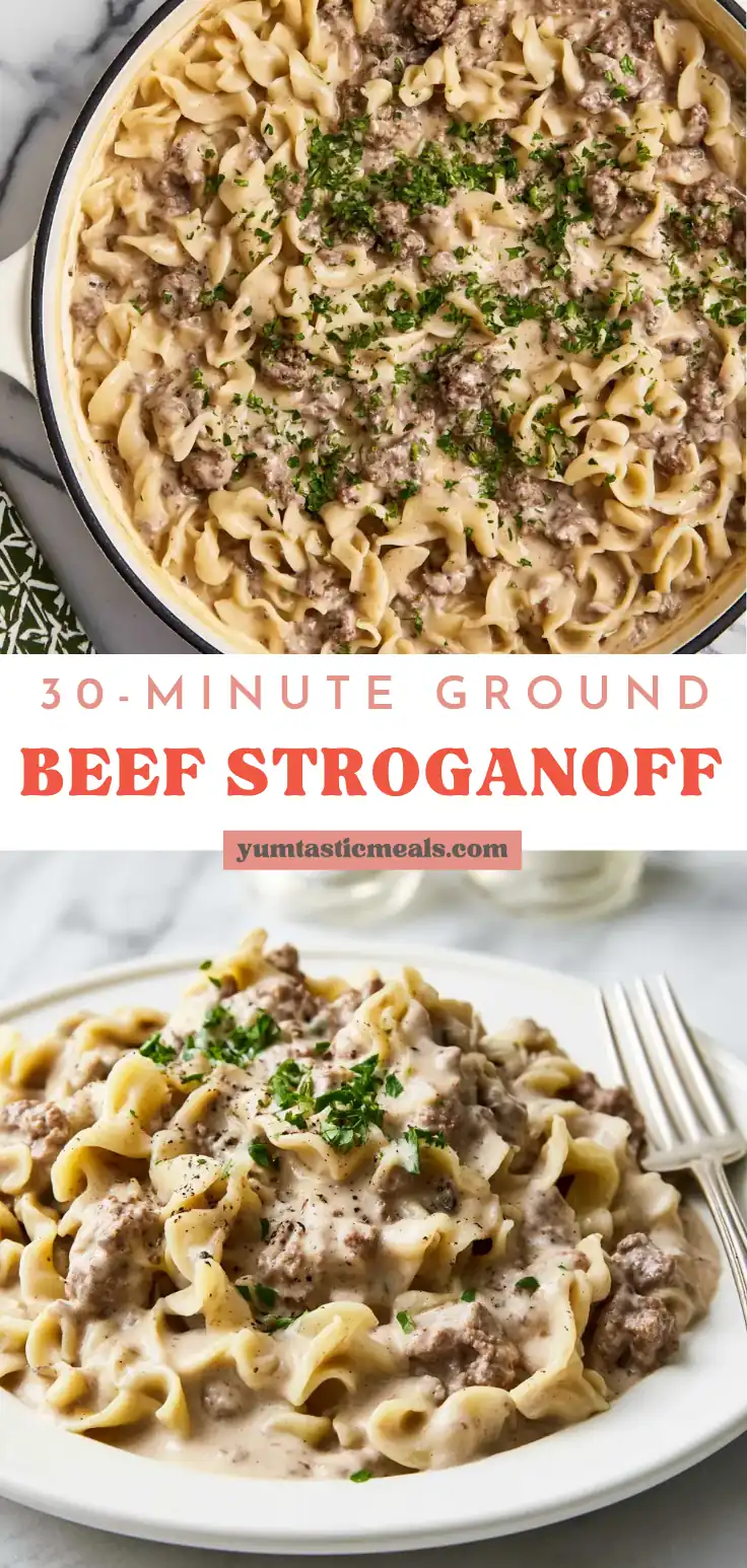 Ground Beef Stroganoff: Easy 30-Minute Family Dinner Recipe 6 Ground Beef Stroganoff
