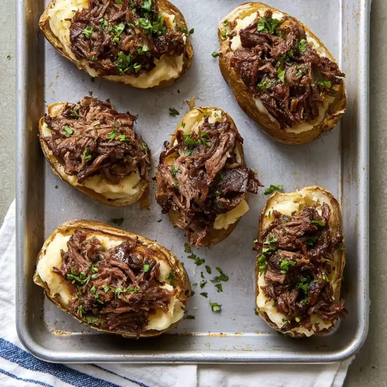 Pot Roast Twice Baked Potato