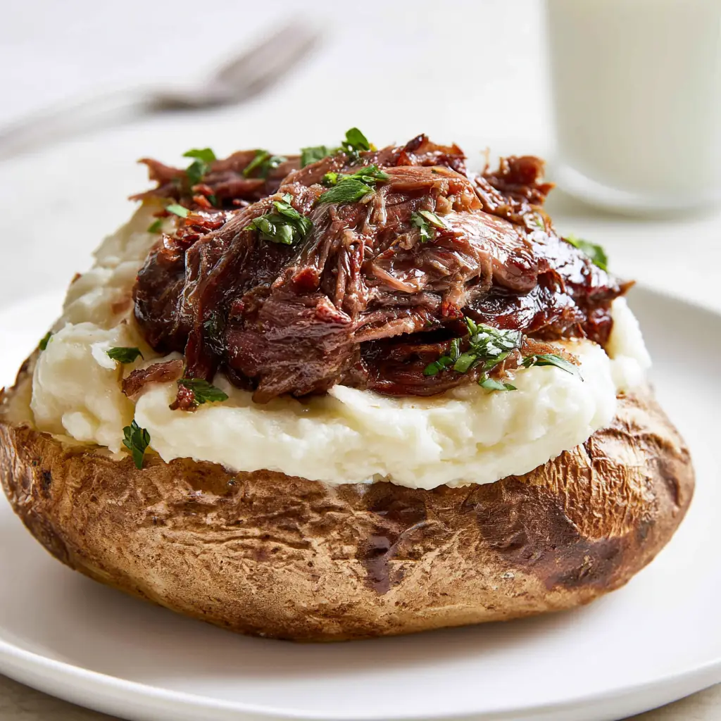 Pot Roast Twice Baked Potato