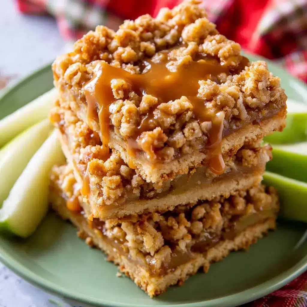Salted Caramel Apple Pie Bars